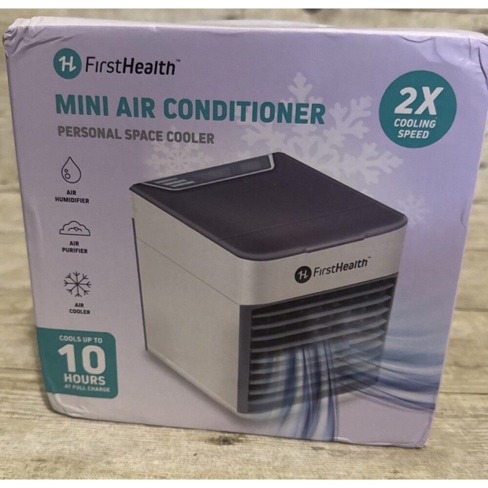 First Health Mini Air Conditioner Personal Space Cooler Rechargable